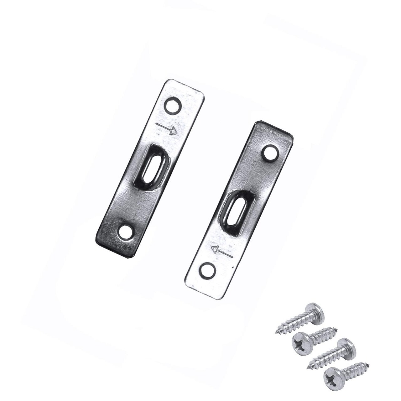 Framer Supply 2 Hole Heavy Duty Super Steel Picture Hangers & #4 1/2" Pan Head Philips Screws, Bulk Pack